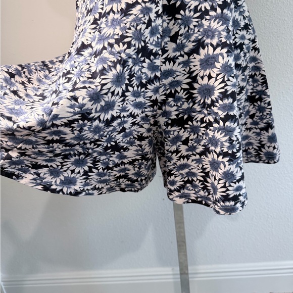 Vintage Daisy Floral Skort Dress Spaghetti Strap Made in USA Size L - Picture 2 of 7